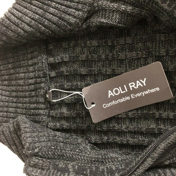 Men's Knit Zipper Casual Cardigan Sweater - Picture 5 of 5